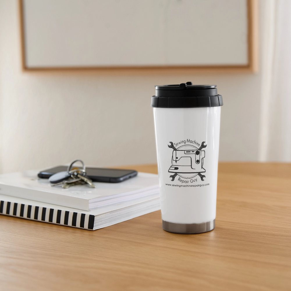 16 oz Travel Mug SMRG - white