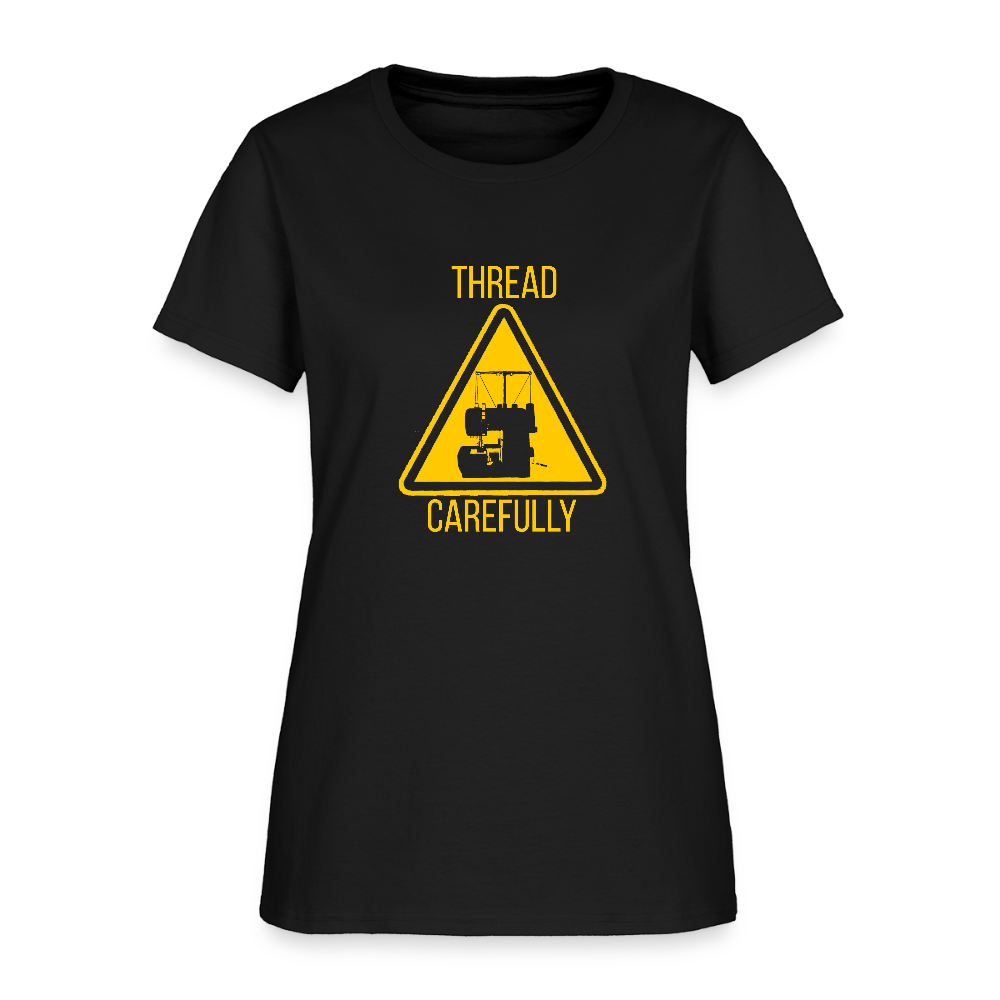 Women's Thread Carefully T-Shirt - black