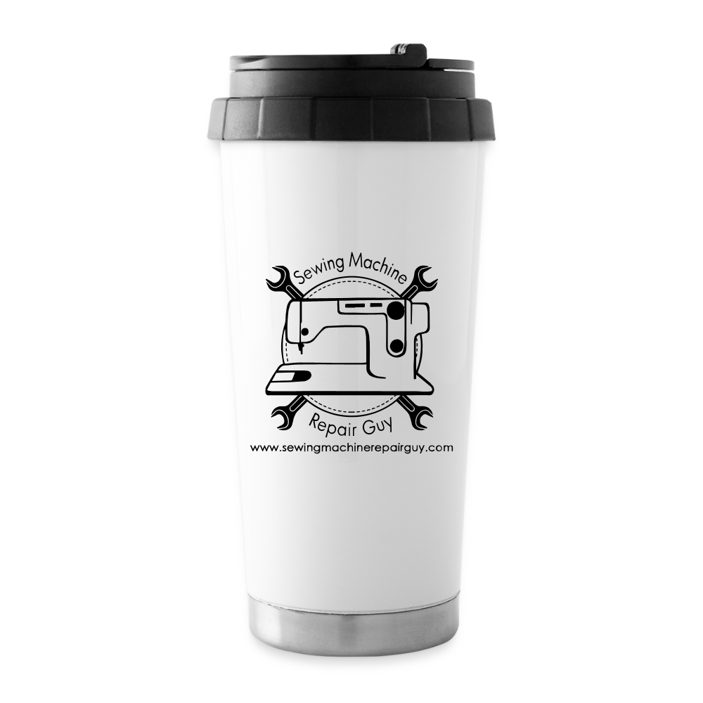16 oz Travel Mug SMRG - white