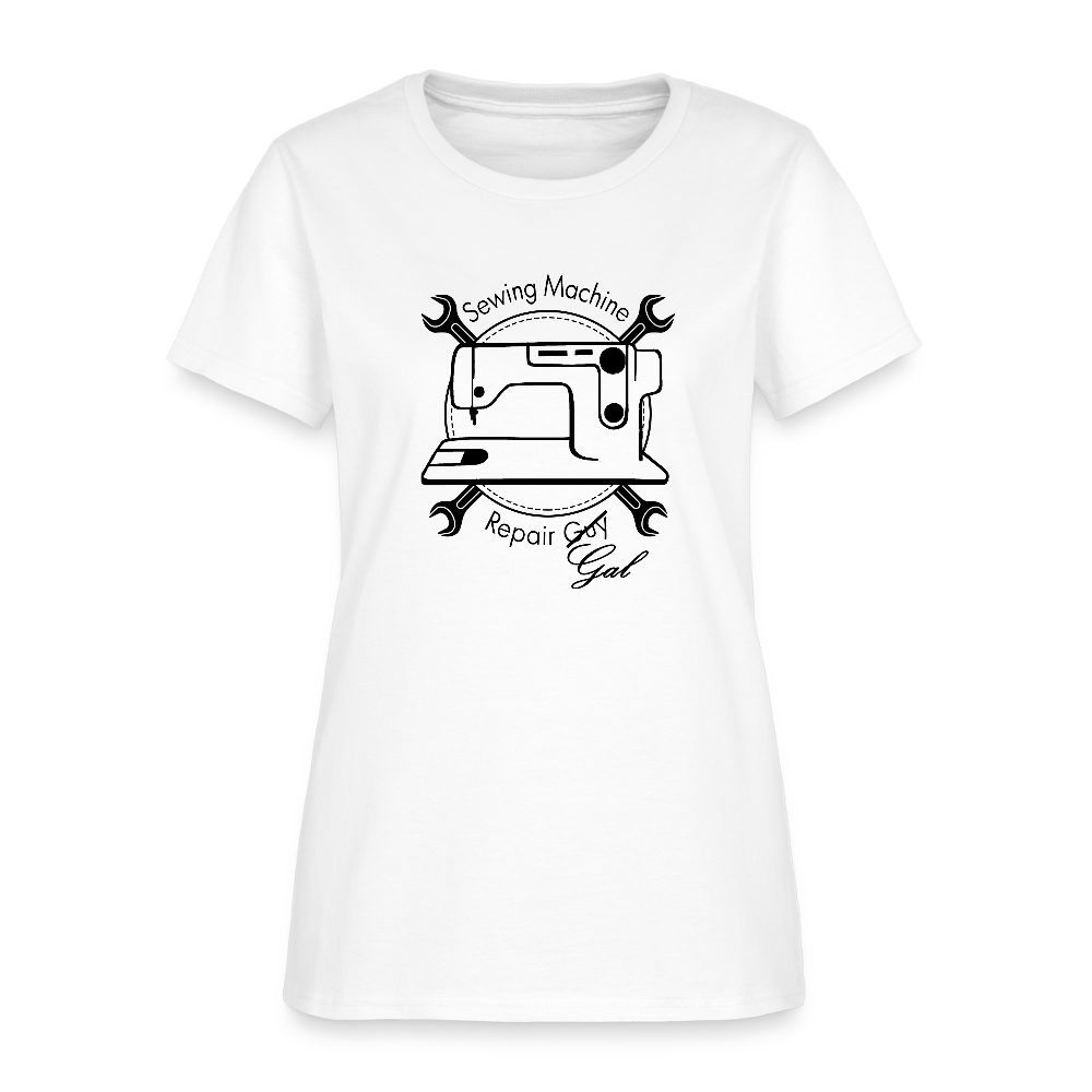 Women's Sewing Machine Repair Gal T-Shirt - white