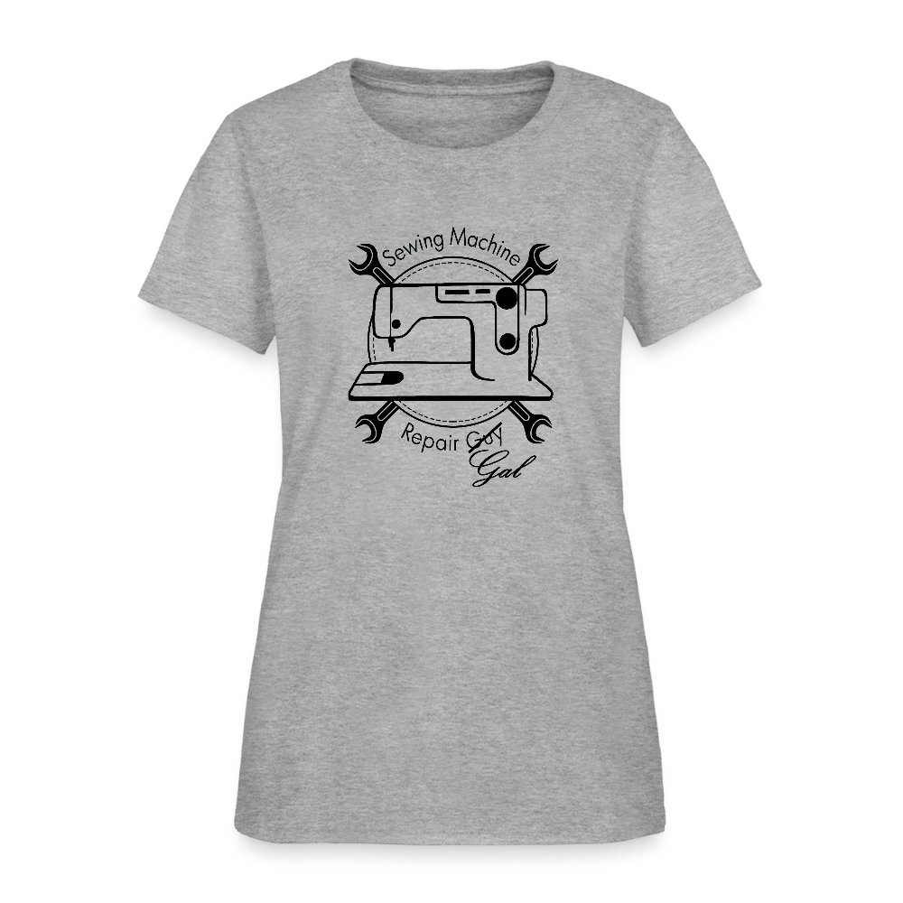 Women's Sewing Machine Repair Gal T-Shirt - heather gray