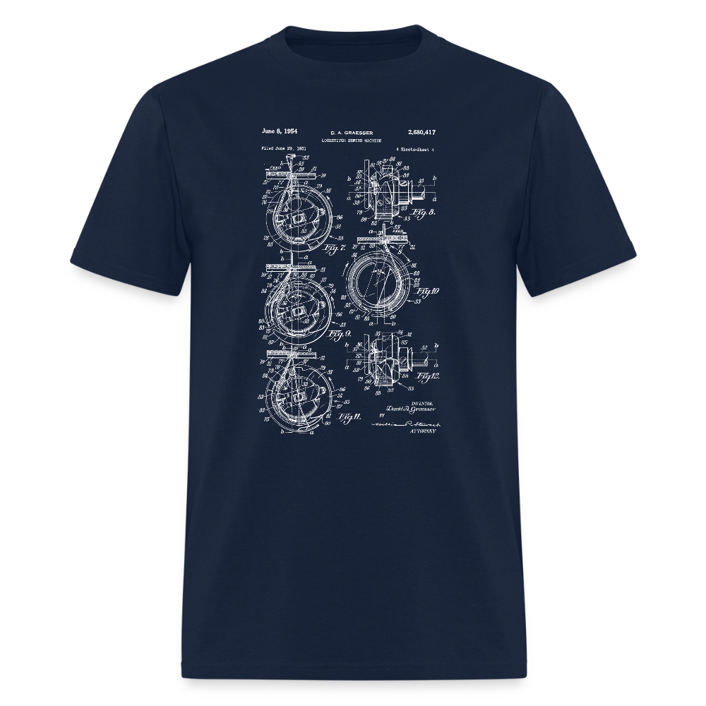 Unisex T-Shirt Sewing Machine Hooks - navy