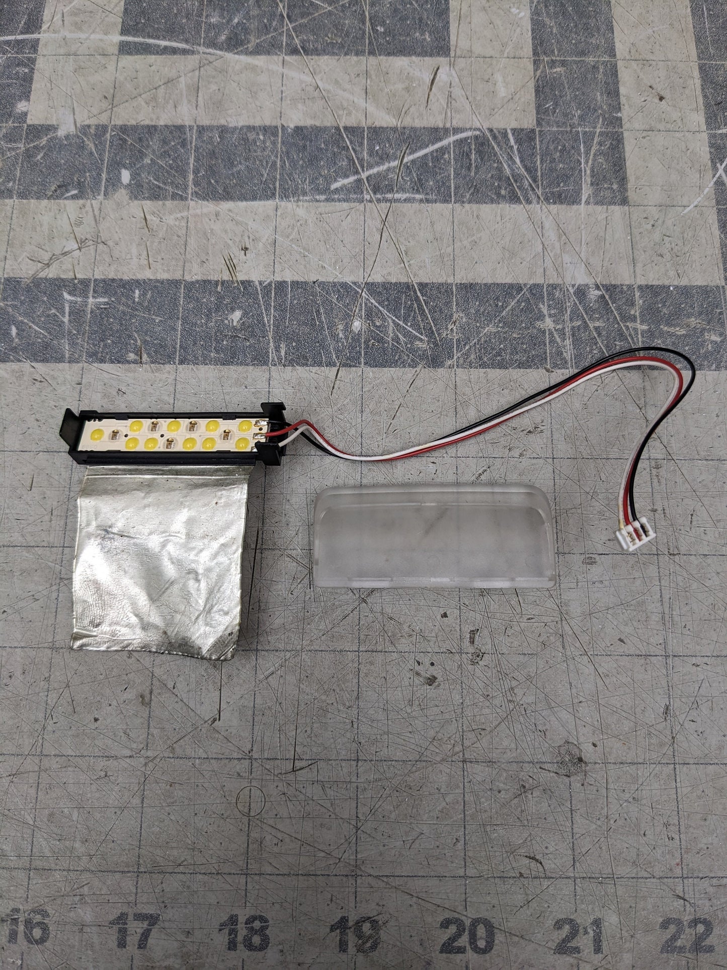 Designer SE LED unit and diffuser, Husqvarna Viking Part Number 412789701