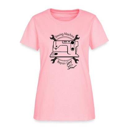 Women's Sewing Machine Repair Gal T-Shirt - pink