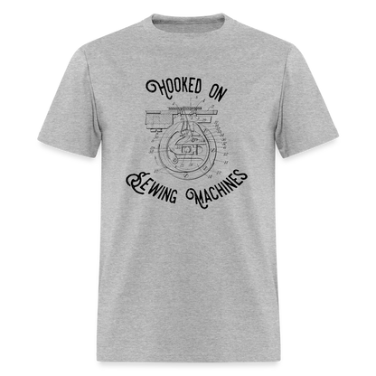 Men's Hooked on Sewing Machines T-Shirt - heather gray
