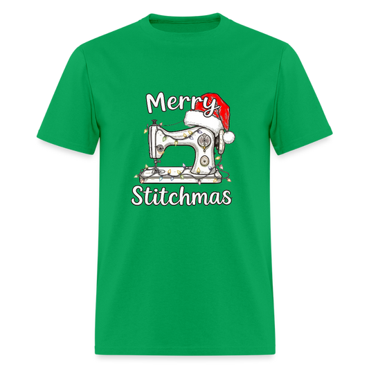 Men's Merry Stitchmas T-Shirt | GILDAN 5000 - bright green