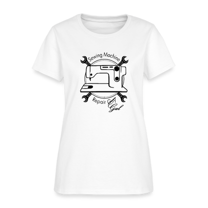 Women's Sewing Machine Repair Gal T-Shirt - white