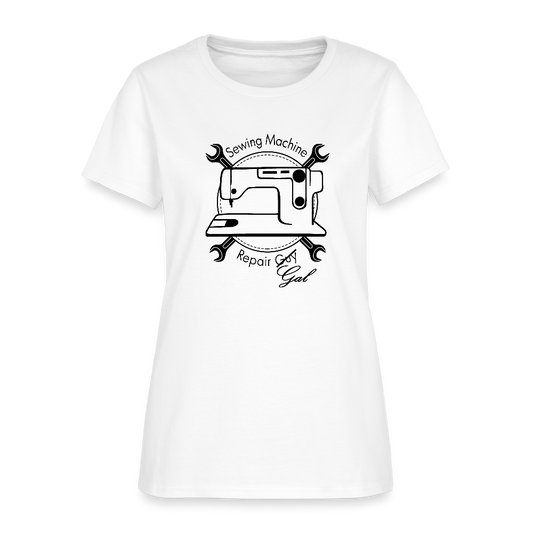 Women's Sewing Machine Repair Gal T-Shirt - white