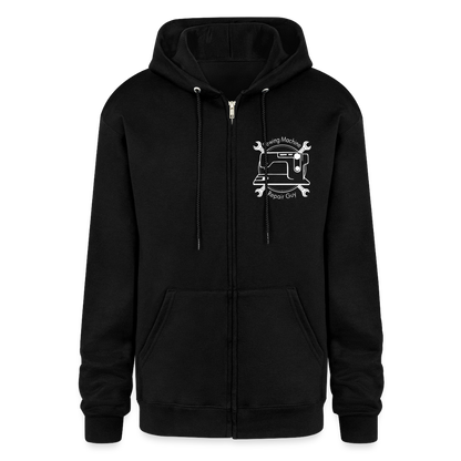 Champion Unisex Full Zip Hoodie SMRG Logo - black