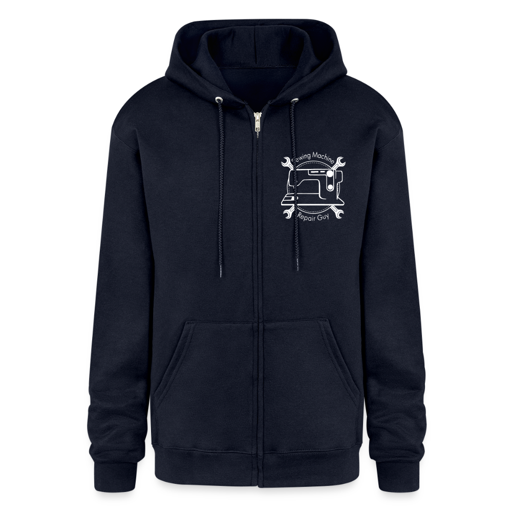 Champion Unisex Full Zip Hoodie SMRG Logo - navy